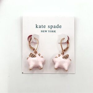 Kate Spade flying pig earrings